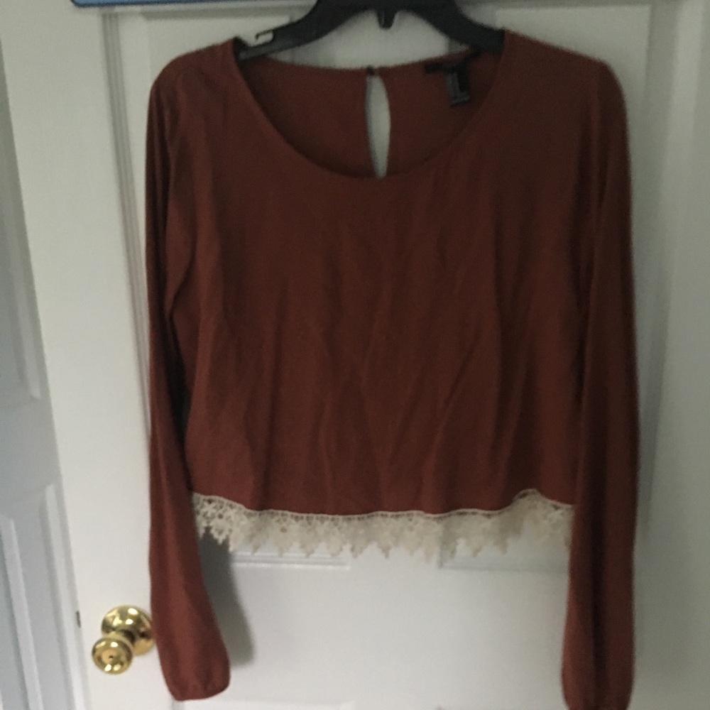 🌻Boho copper crop top